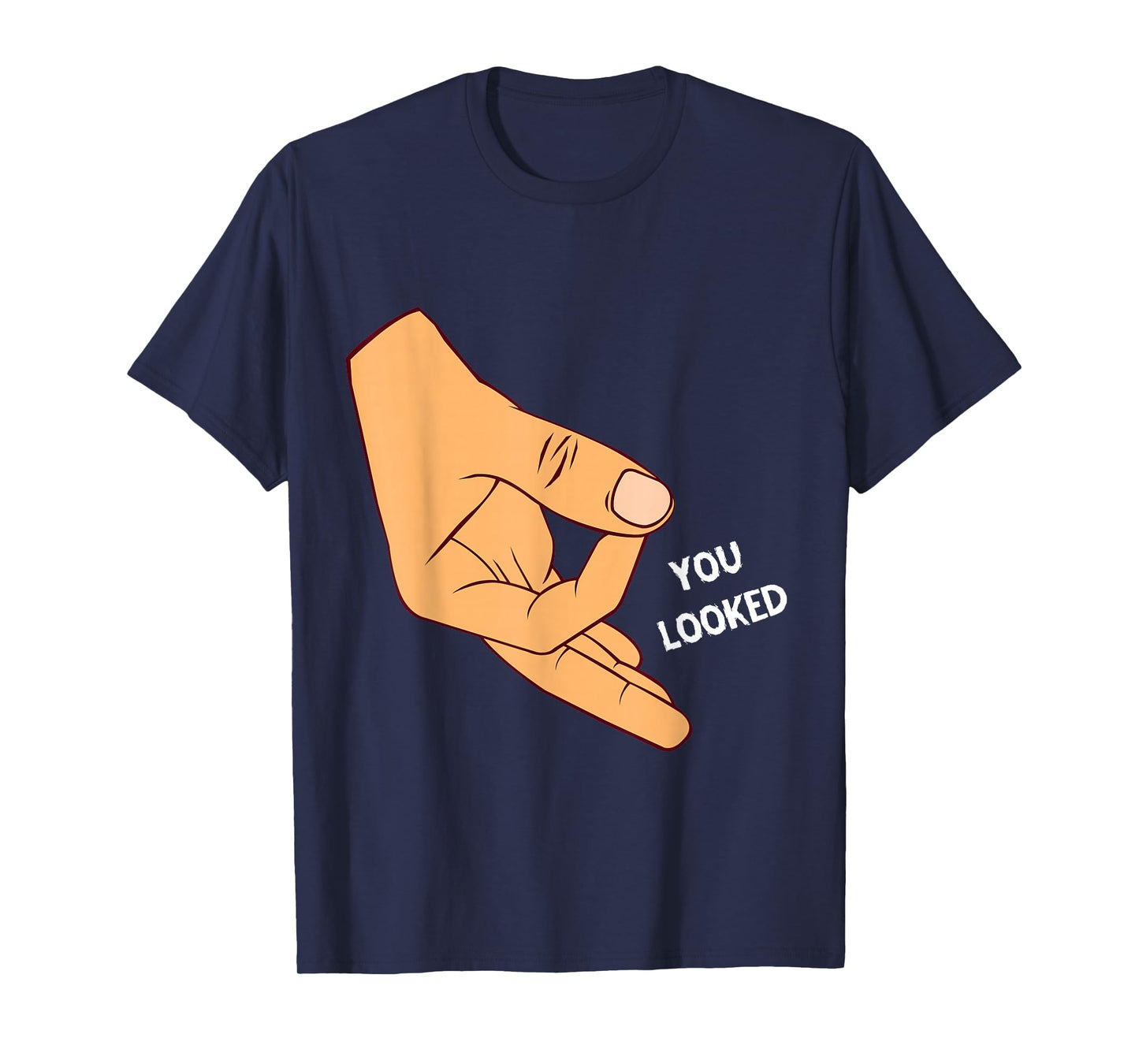 Reingeschaut haha Reingeguckt OK Hand You Looked Game T-Shirt