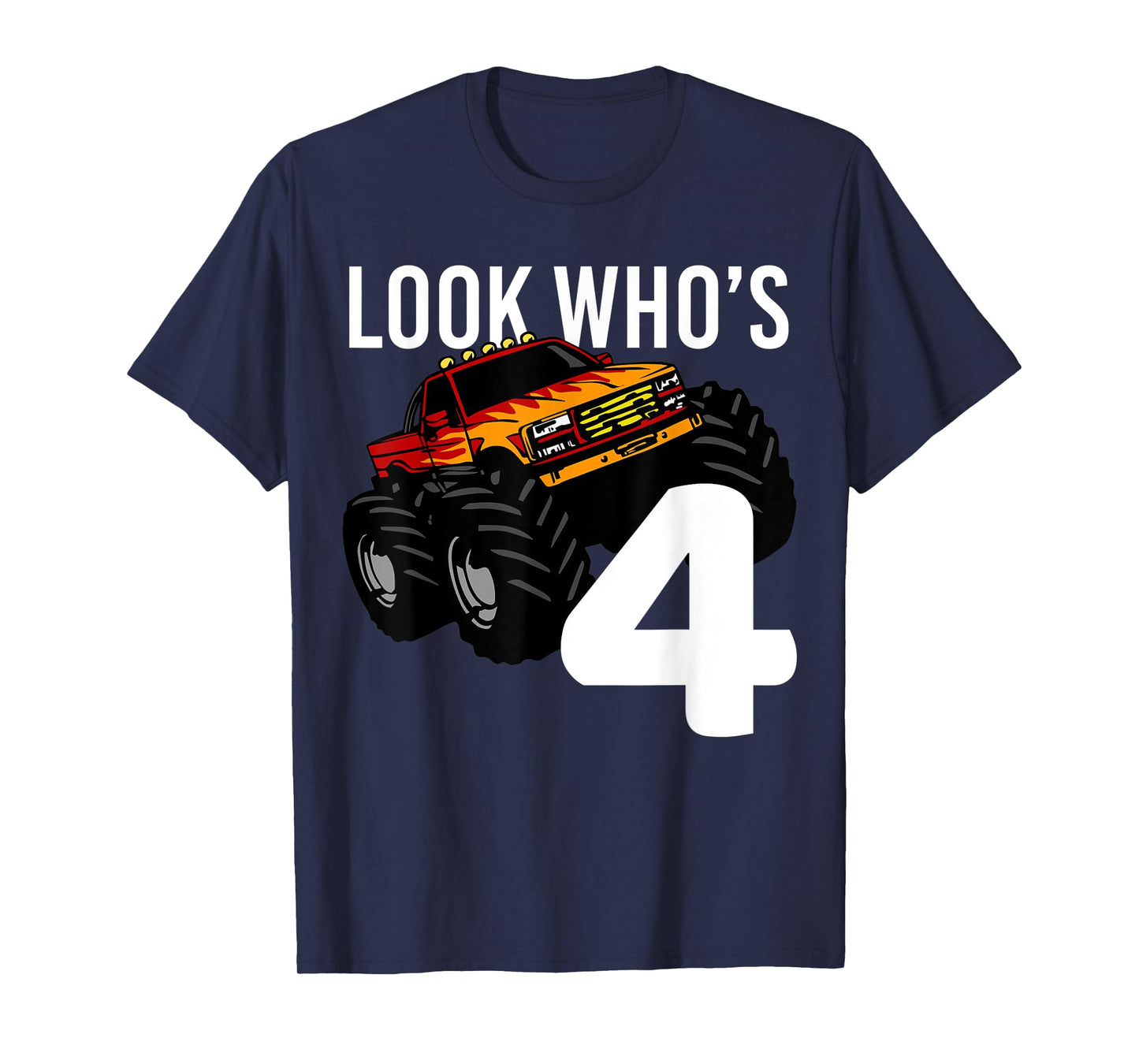 Monster Truck 4th Birthday for Boys | 4 year old Gift T-Shirt