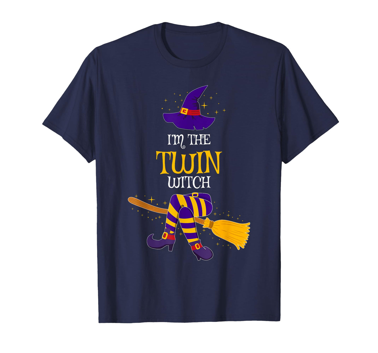 I’m The Twin Witch Family Matching Costume Halloween T-Shirt