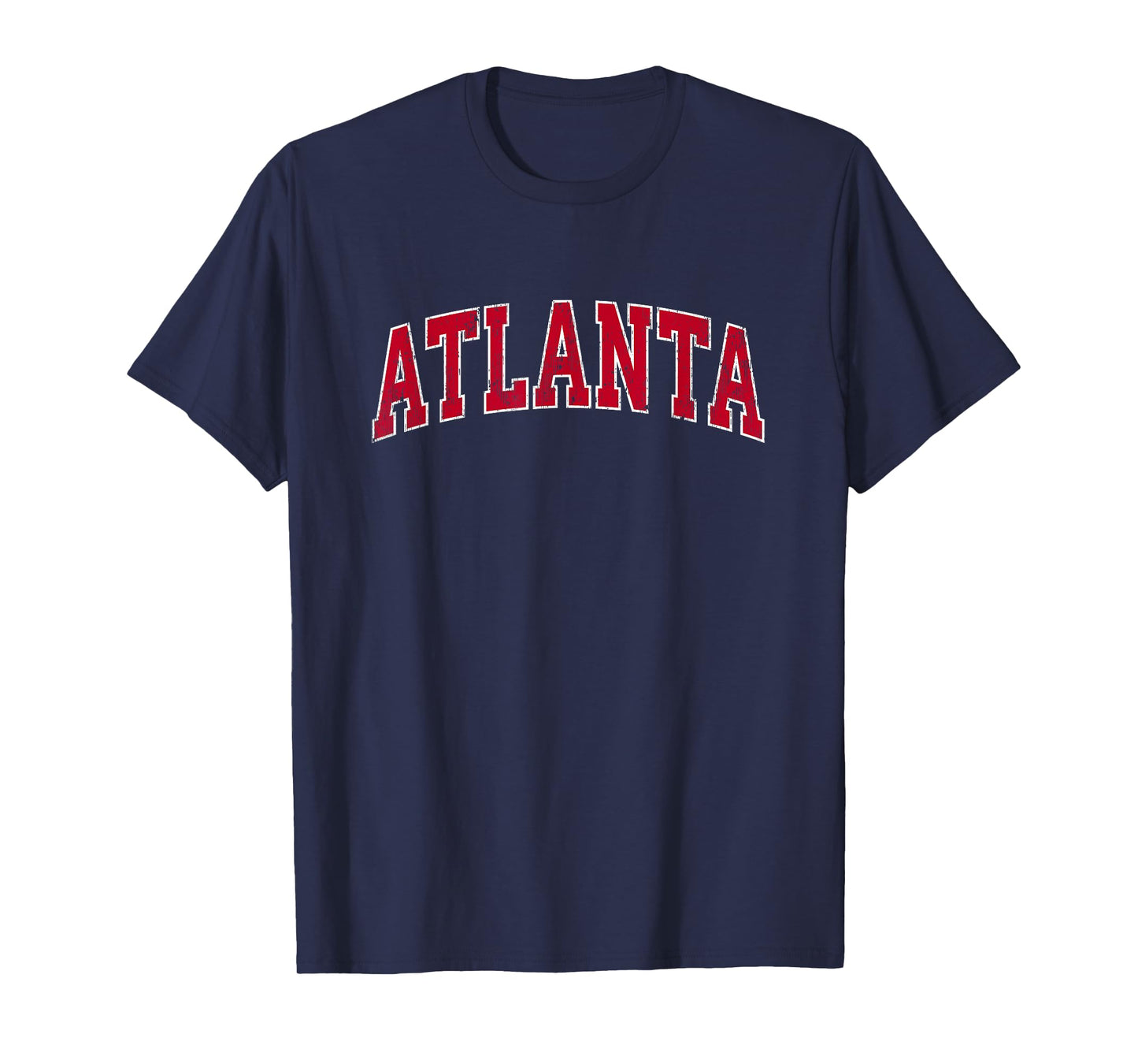 Atlanta Georgia GA Vintage Sports Design Red Design T-Shirt