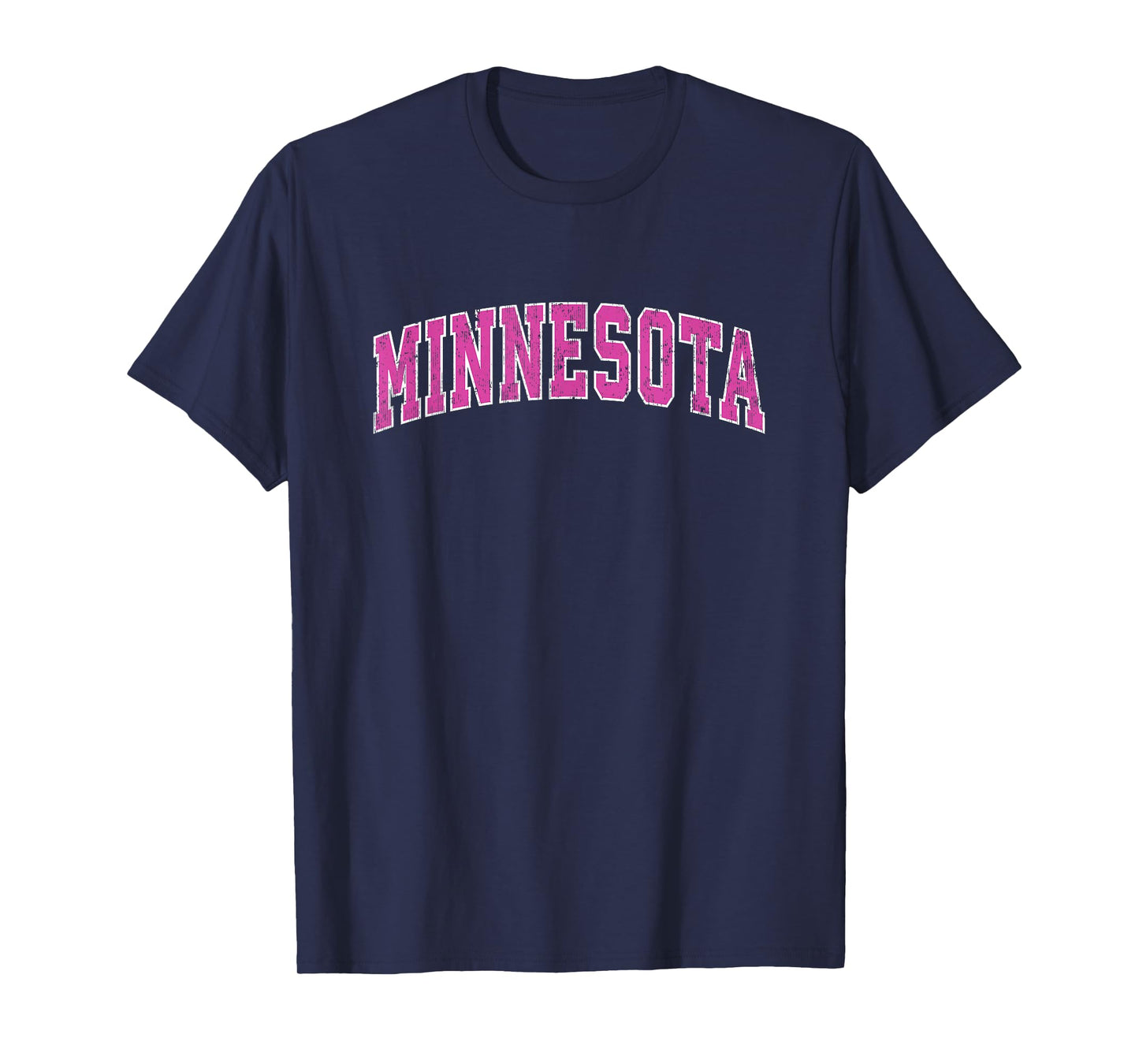 Minnesota MN Vintage Sports Design Pink Design T-Shirt