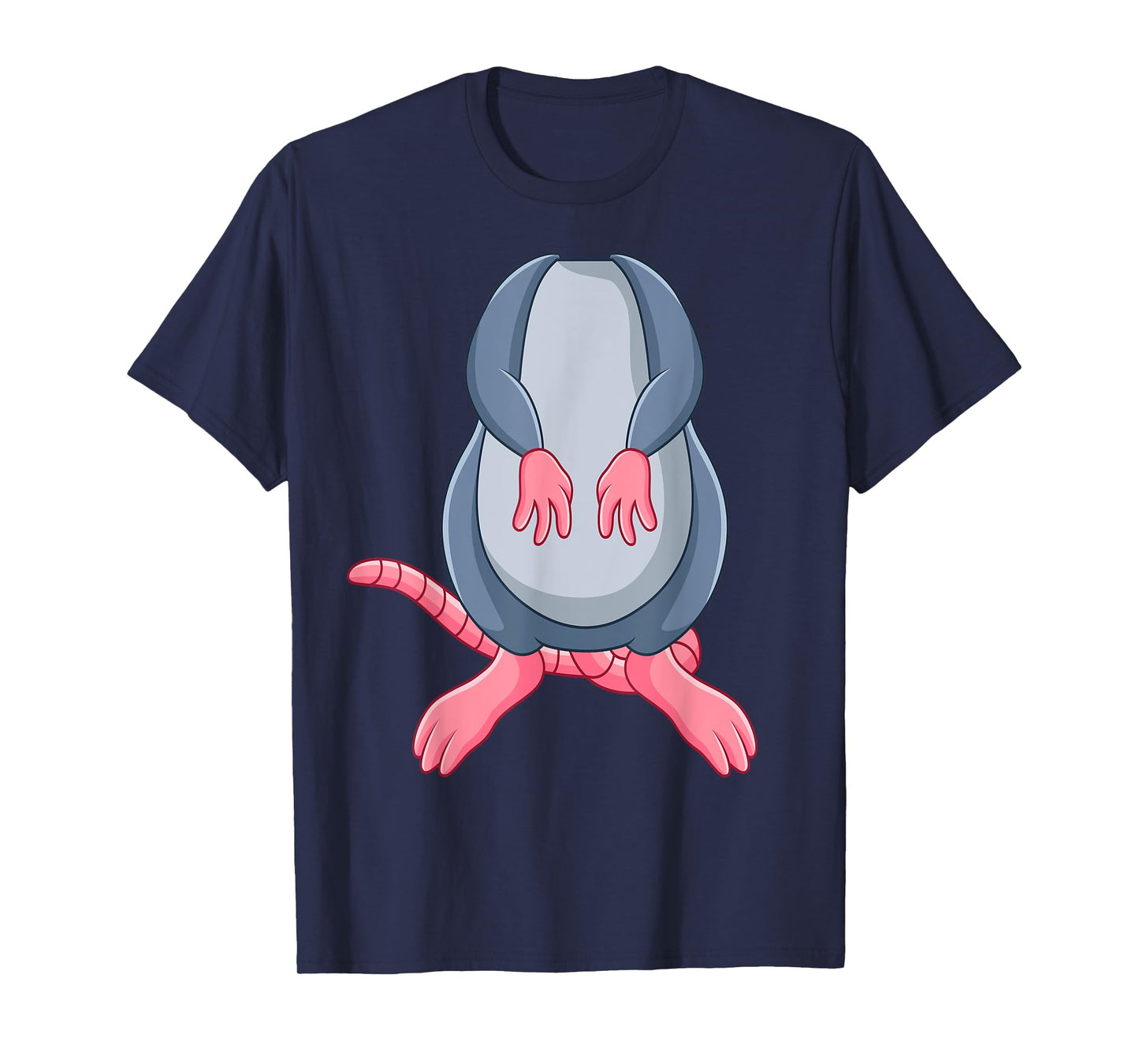 Funny Mouse Rat Body Headless Easy Halloween Costume T-Shirt