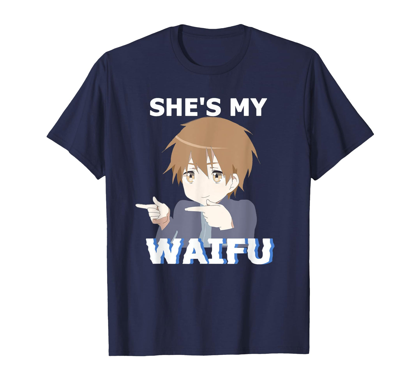 She's my Waifu He's my Husbando Anime Manga Couple Matching T-Shirt