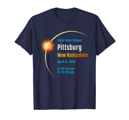 Pittsburg New Hampshire NH Total Solar Eclipse 2024 :: 1 :: T-Shirt