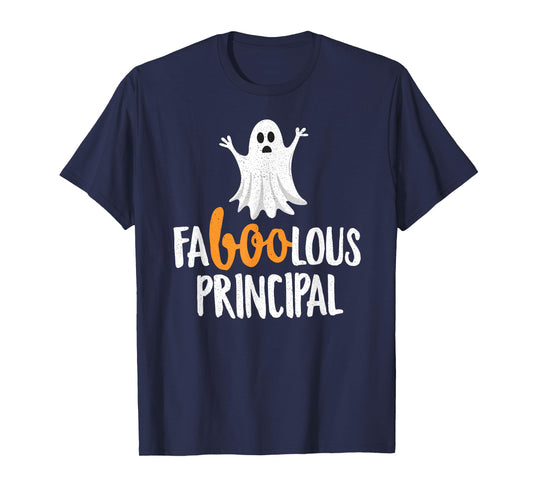 Faboolous (Fabulous) Principal Halloween T-Shirt Ghost