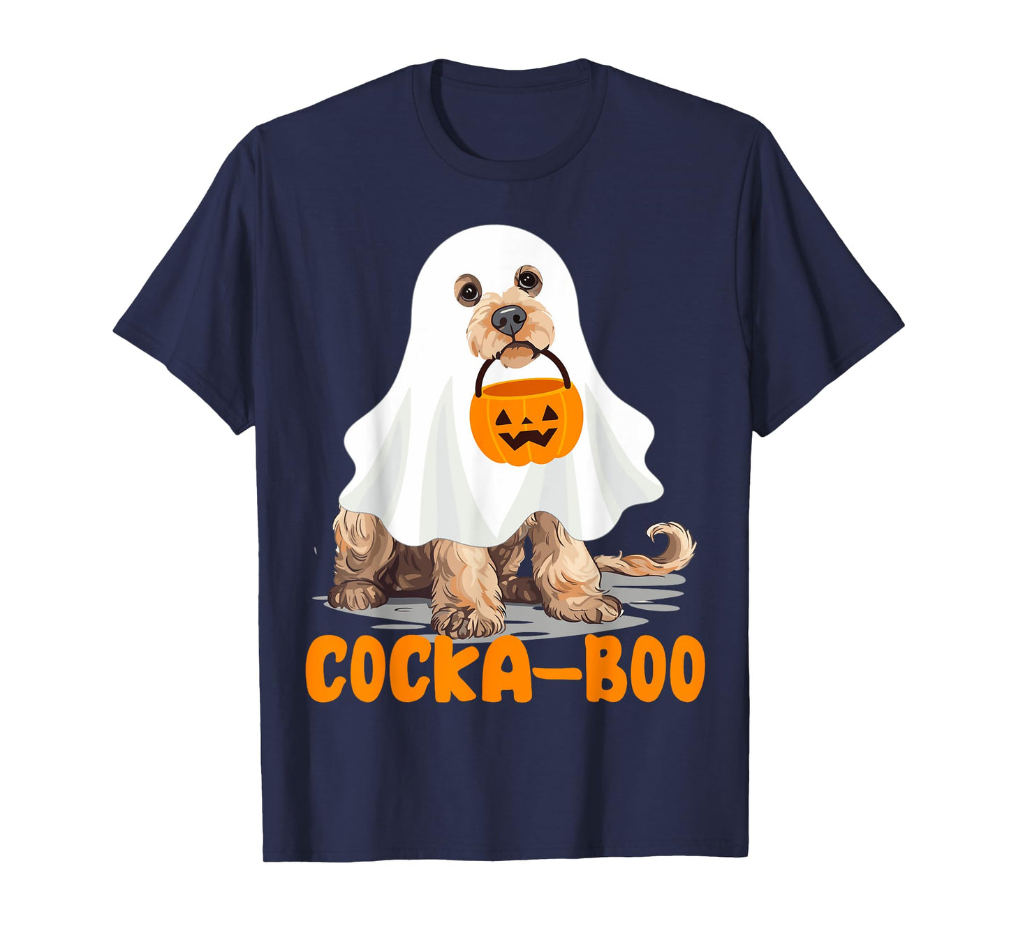 Cocka-boo Funny Boo Ghost Halloween Costume Cockapoo Lovers T-Shirt