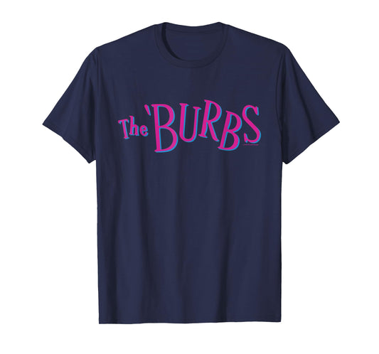 The ’Burbs Pink and Blue Retro Logo T-Shirt