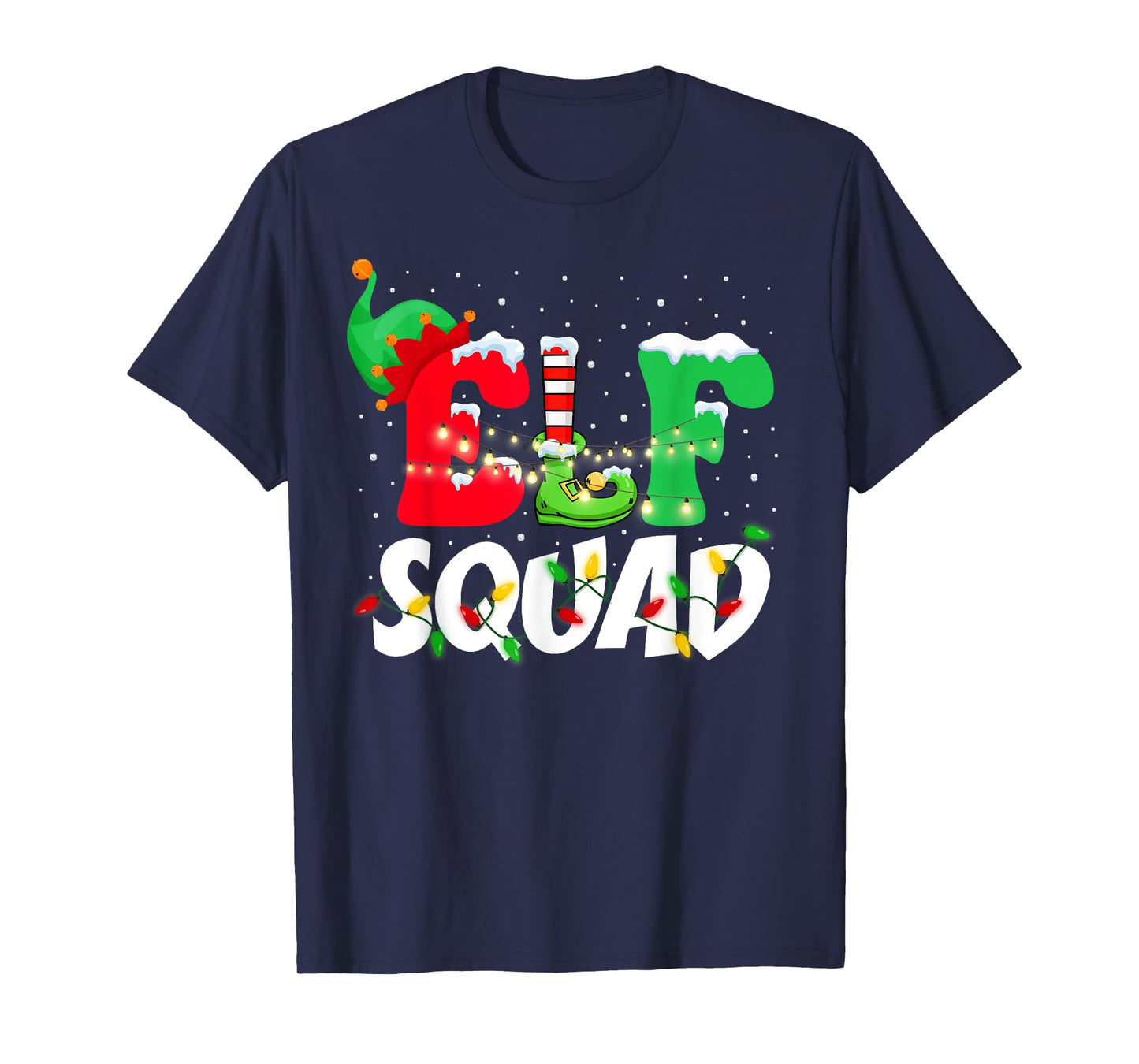 Elf Family Christmas Matching Pajamas XMas Shirt, Elf Squad T-Shirt