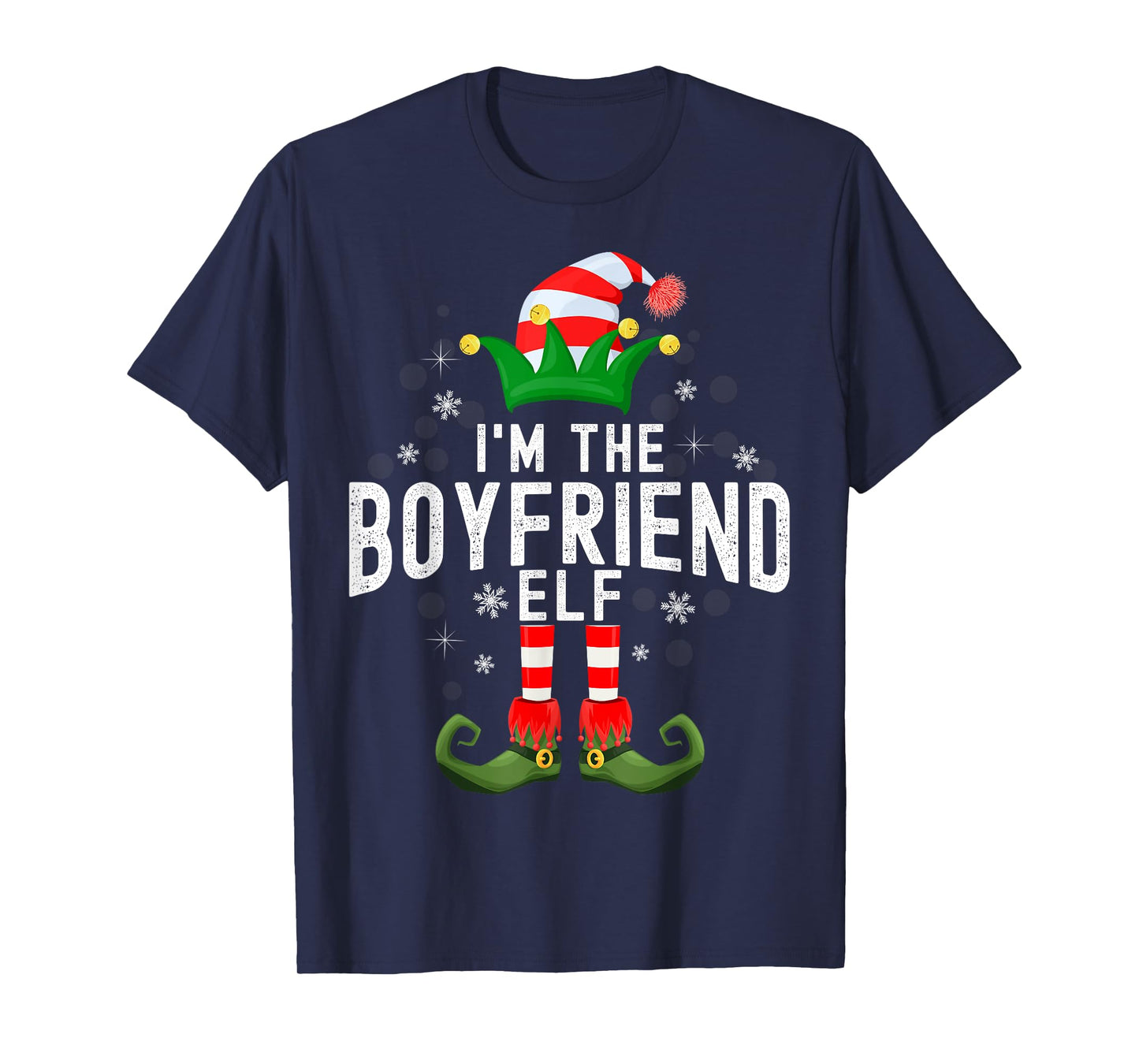 I'm The Boyfriend Elf Christmas Family PJS Costume T-Shirt