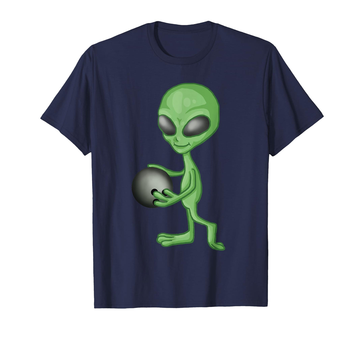 Alien Bowling Funny Bowler T-Shirt