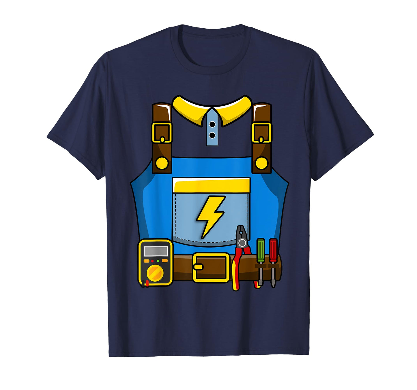 Adult Kid Halloween Lineman Electrician Costume T-Shirt