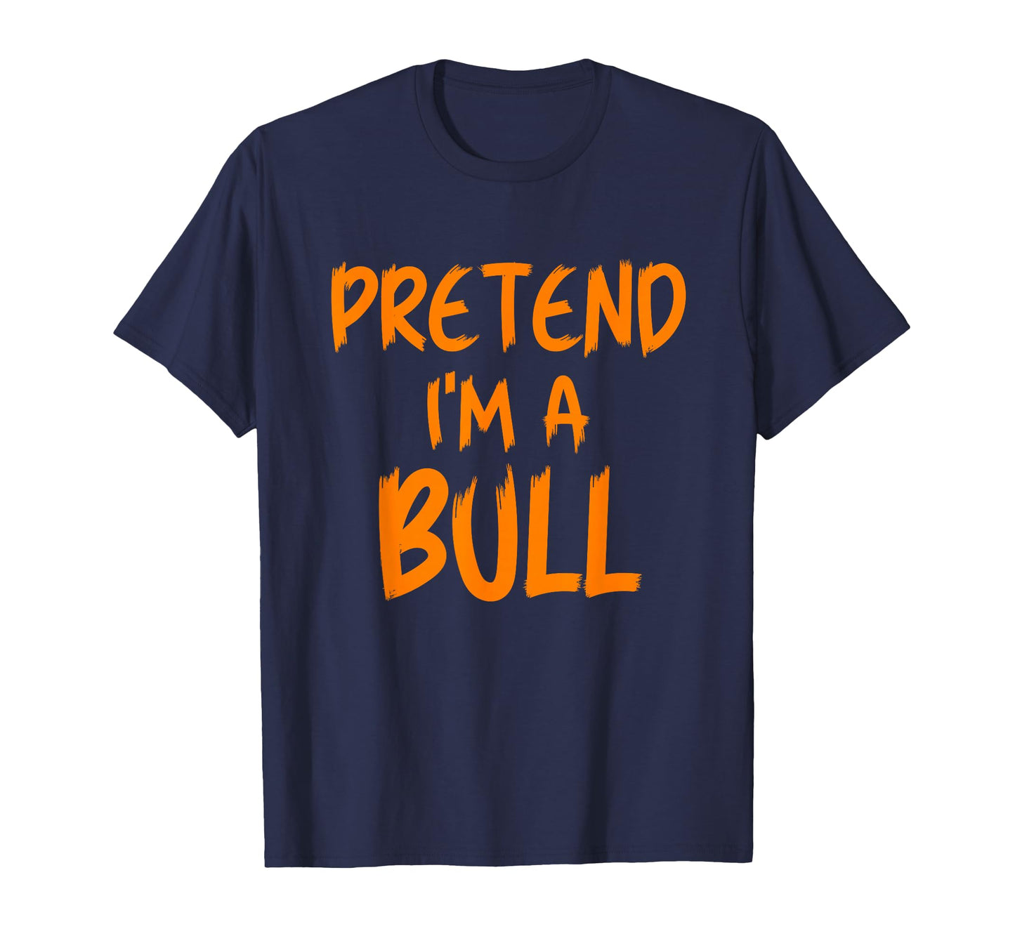 Halloween Pretend I'm A Bull Costume Funny Lazy Adult Kids T-Shirt