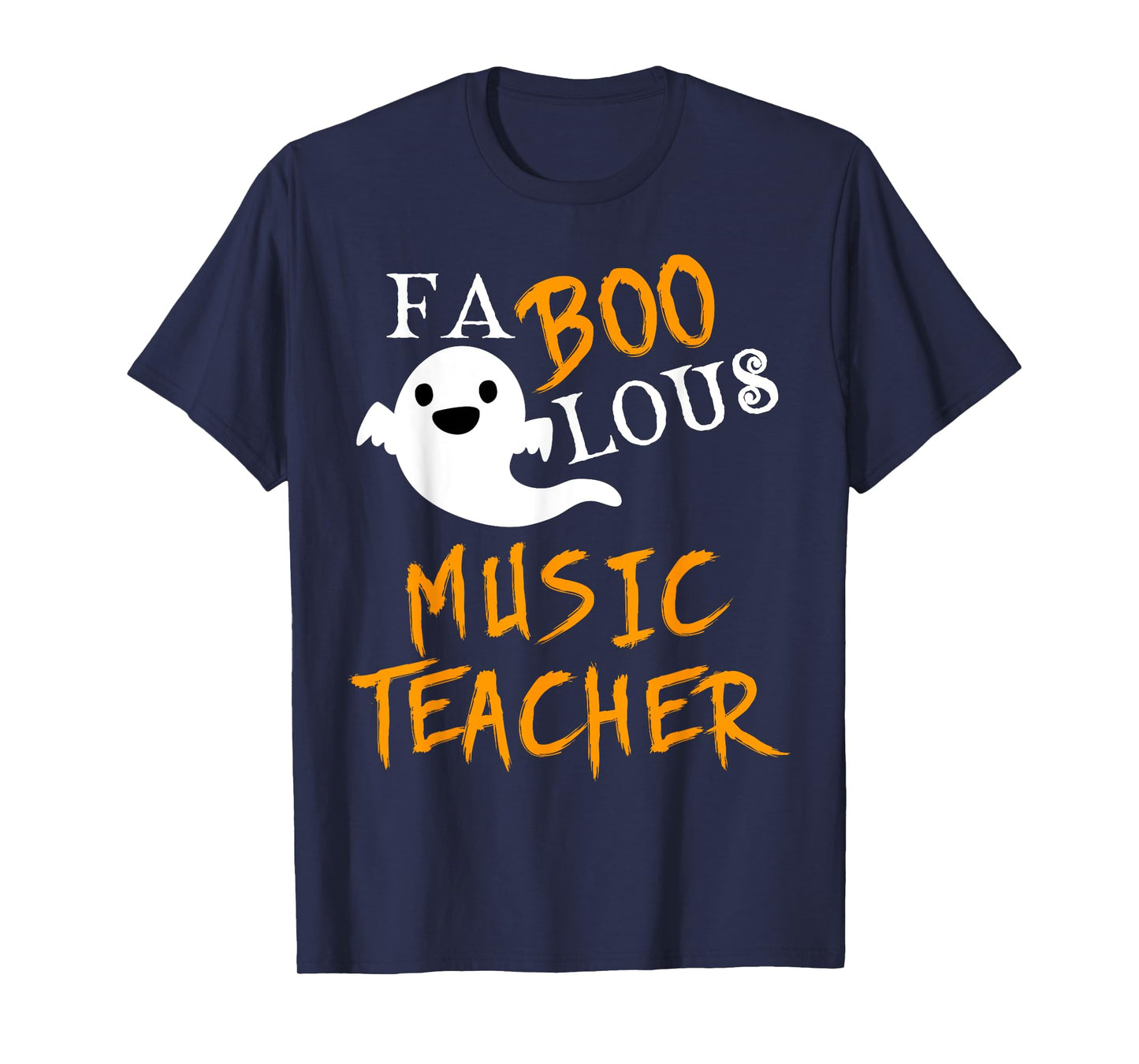Faboolous Music Teacher Ghost Halloween Funny T-Shirt