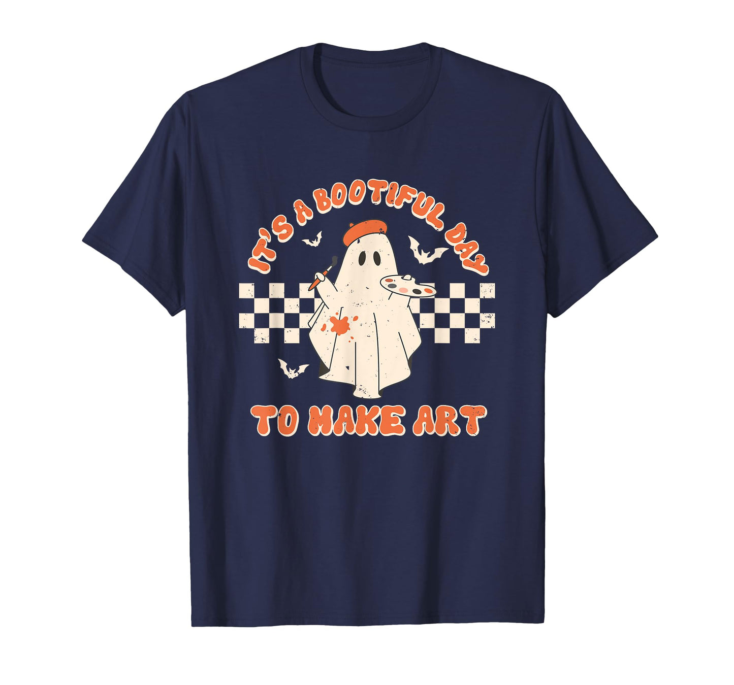 It's A Bootiful Day To Make Art Halloween Art Teacher T-Shirt