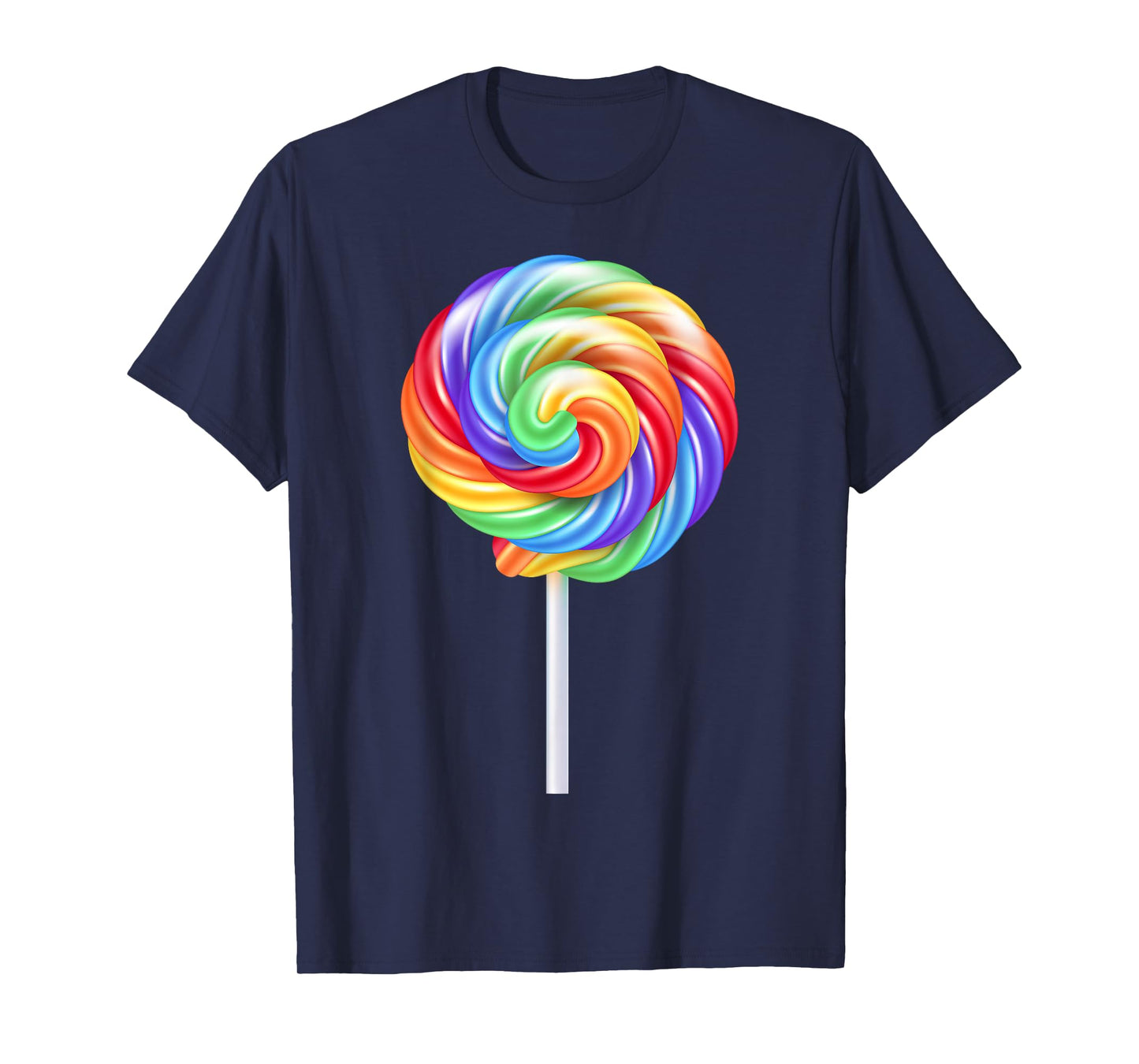 Lollipop Rainbow Sucker Candy Costume Halloween T-Shirt