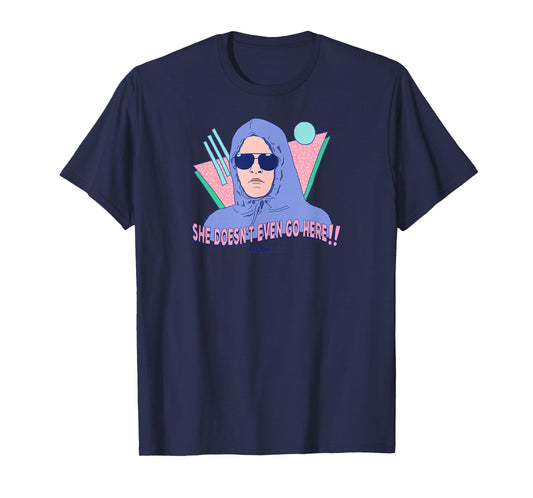 Mean Girls - She Doesn't Even Go Here Retro T-Shirt