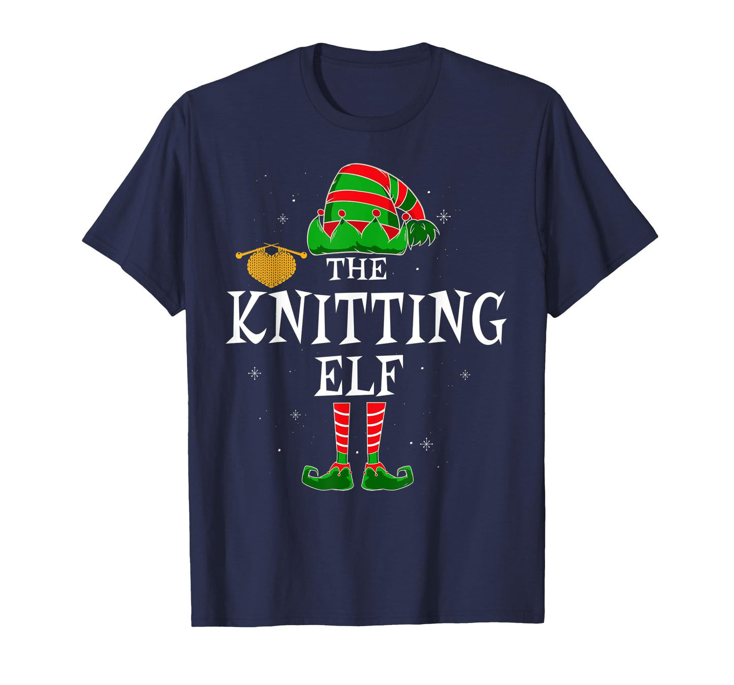 The Knitting Elf Group Matching Family Christmas Funny T-Shirt