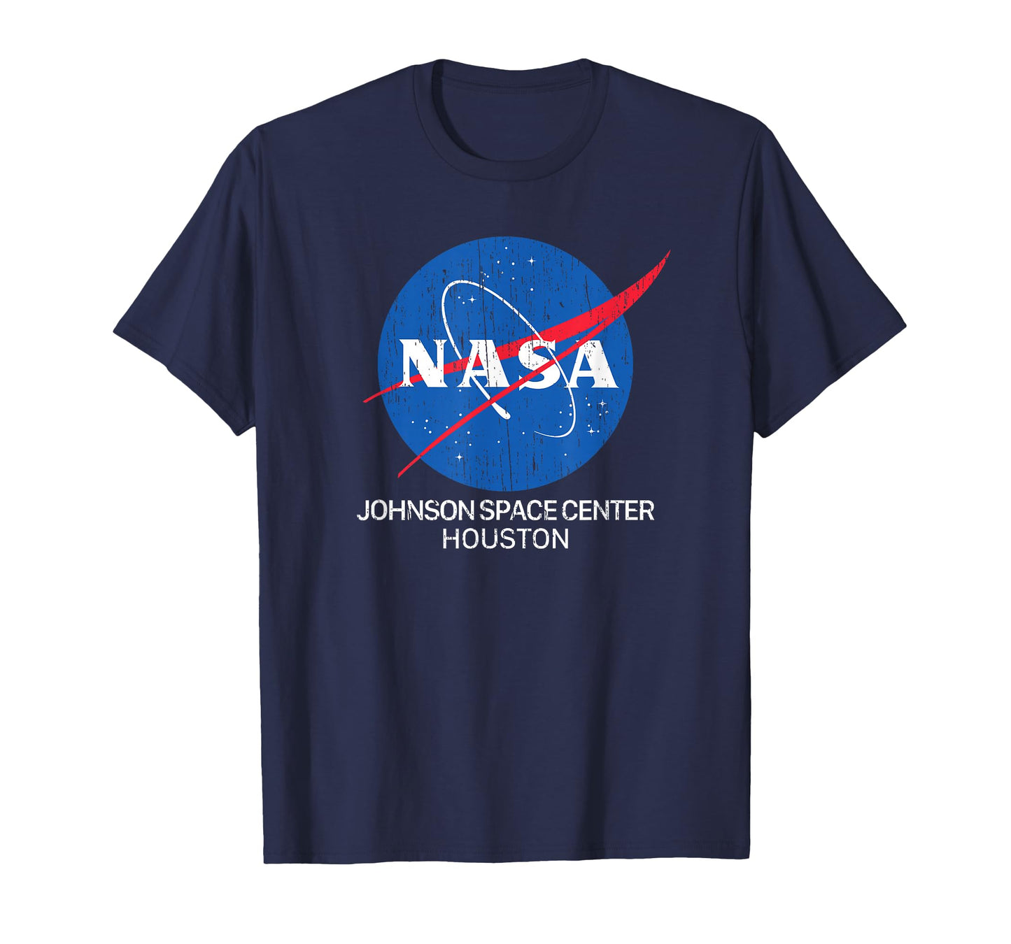 Johnson Space Center Houston (distressed)- NASA Space T-Shirt