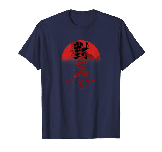 Ghost of Tsushima Ghost in Rising Sun T-Shirt