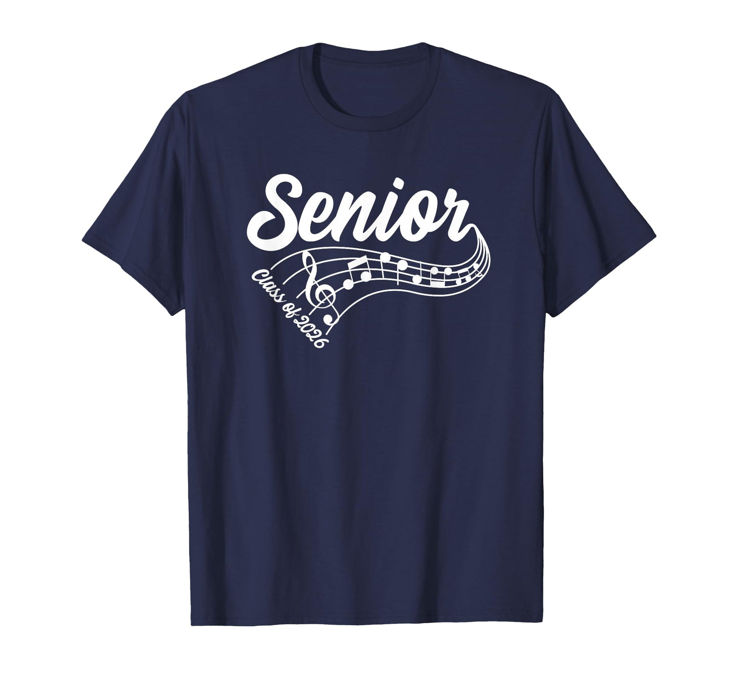 2026 Senior Choir Band Orchestra Class of 2026 Music Notes T-Shirt