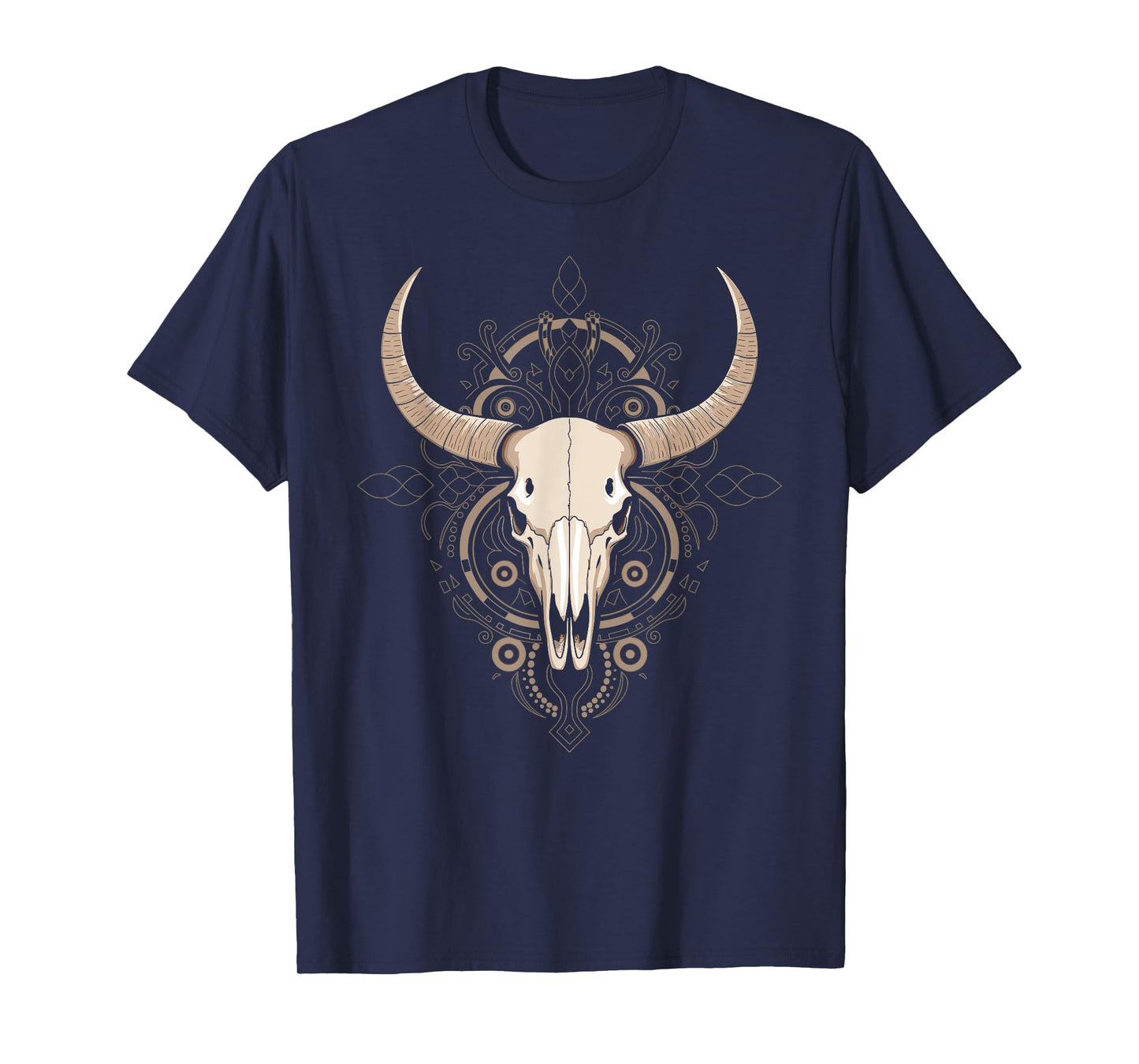 Cow Skull Cowgirl Cowboy Vintage Men Woman T-Shirt