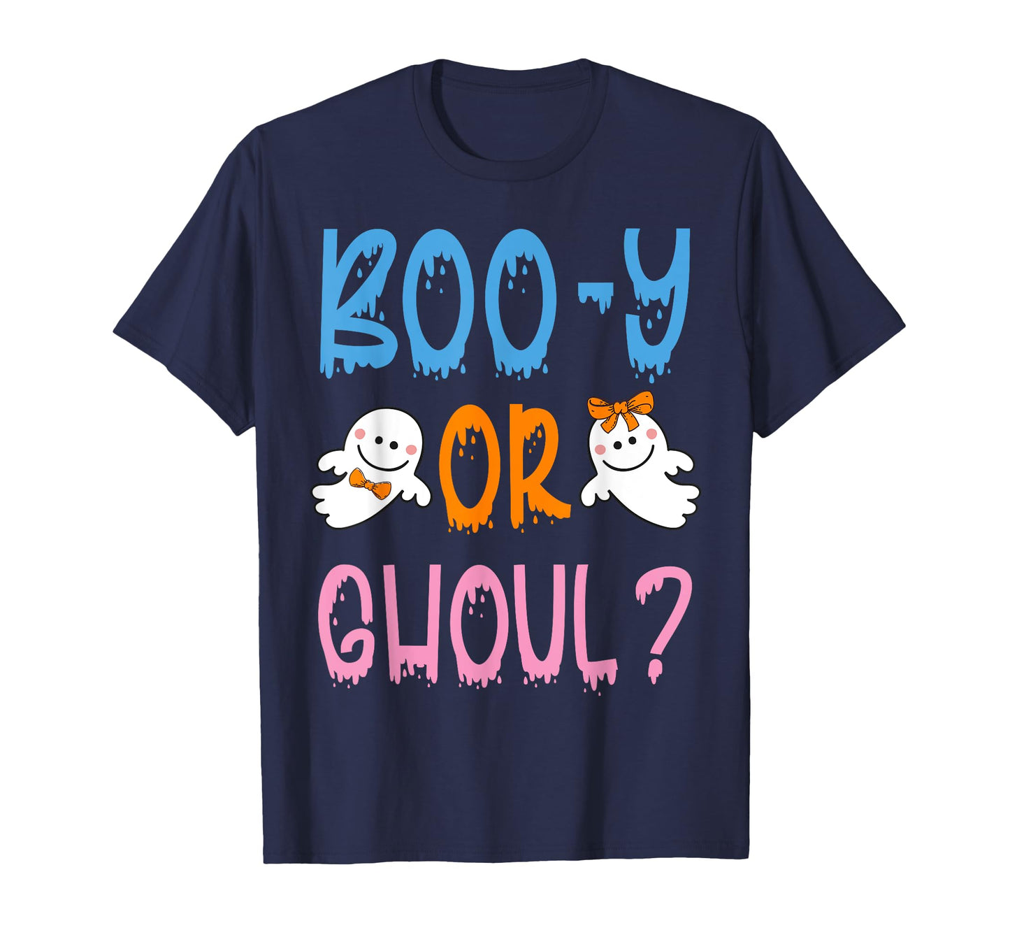 Boo-y or Ghoul? - Halloween Gender Reveal Design T-Shirt