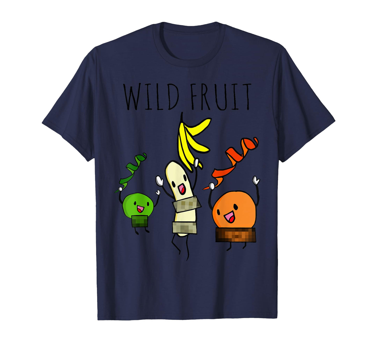 Wild Fruit Orange Lime and Banana Nude Stripper Funny Shirt
