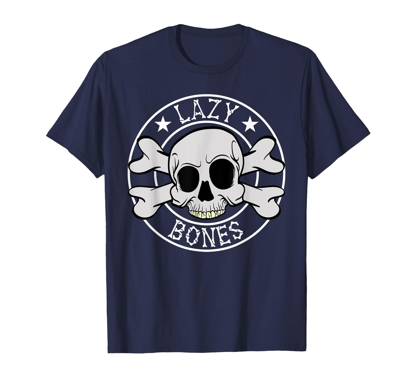 Lazy Bones Skeleton Halloween Costume Horror movies T-Shirt
