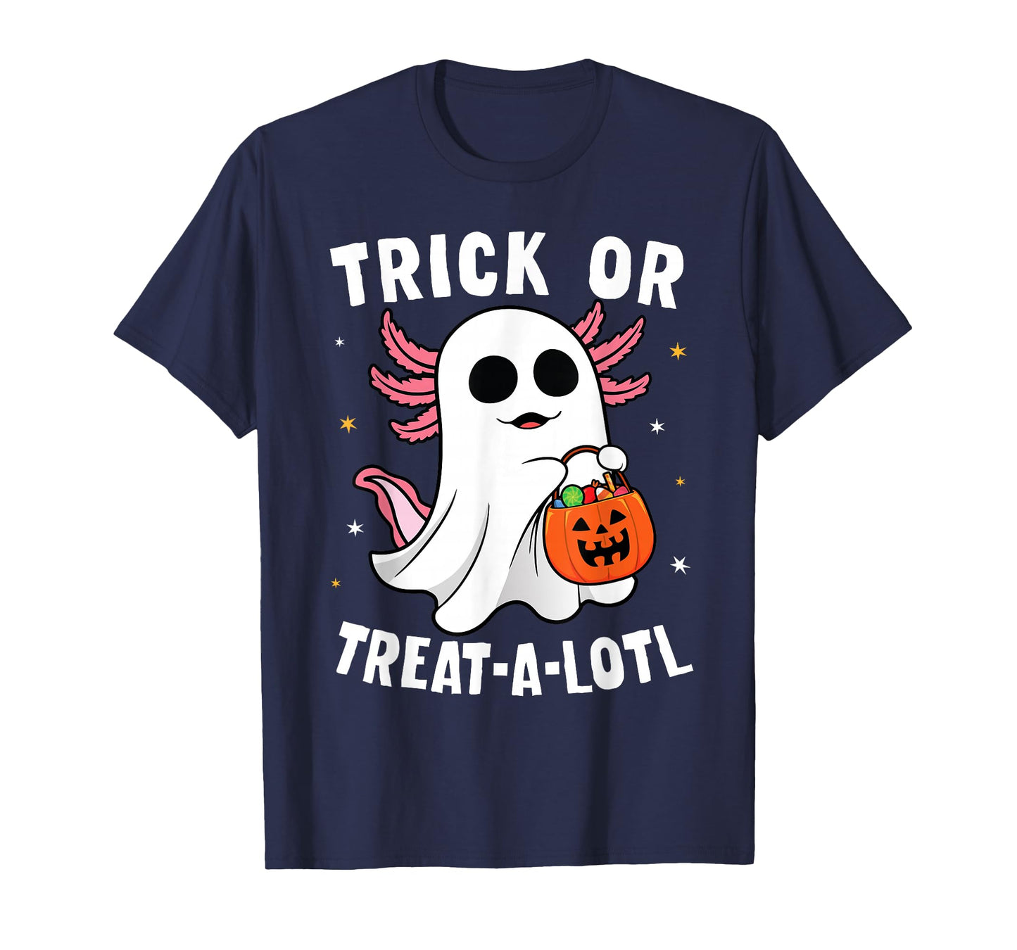 Trick or Treat A Lotl Axolotl Halloween Costume Toddler Kids T-Shirt