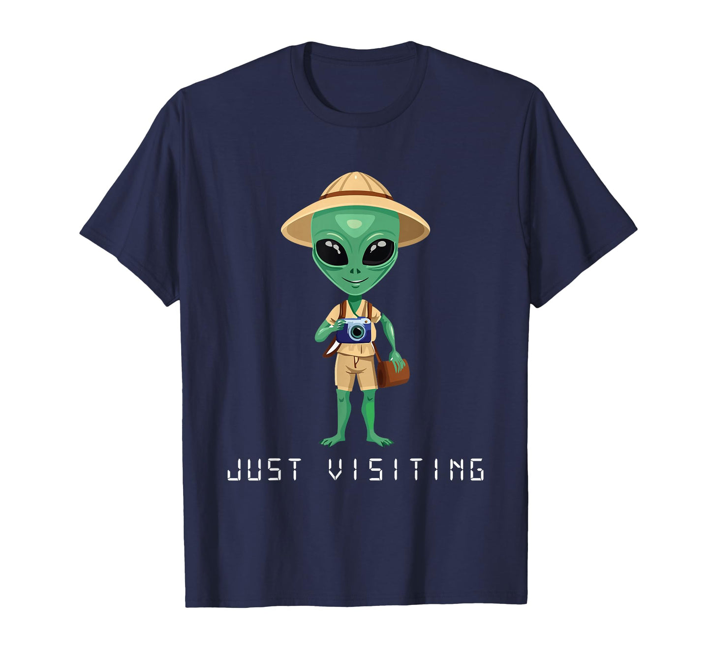 Funny Alien Tourist Martian Explore Space Nerd Area 51 T-Shirt