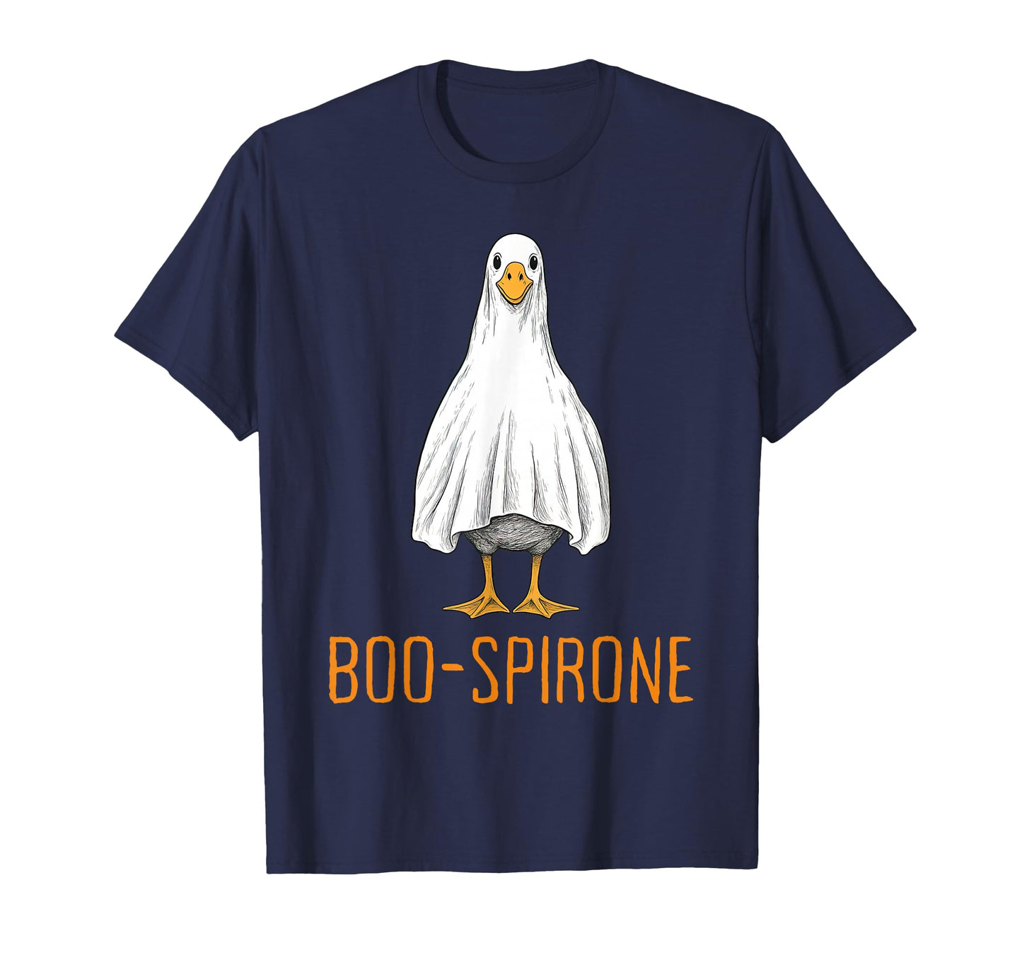 Boo-spirone Duck Ghost Pharmacy Halloween Pharmacist Tech T-Shirt