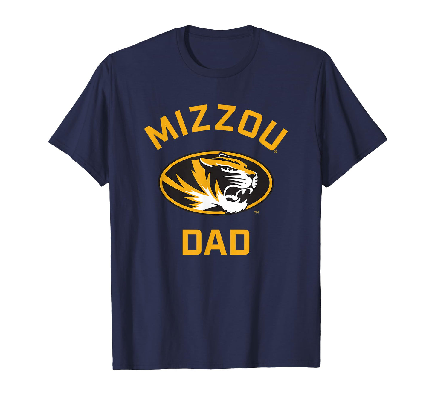 University of Missouri Mizzou Tigers Arched Dad T-Shirt