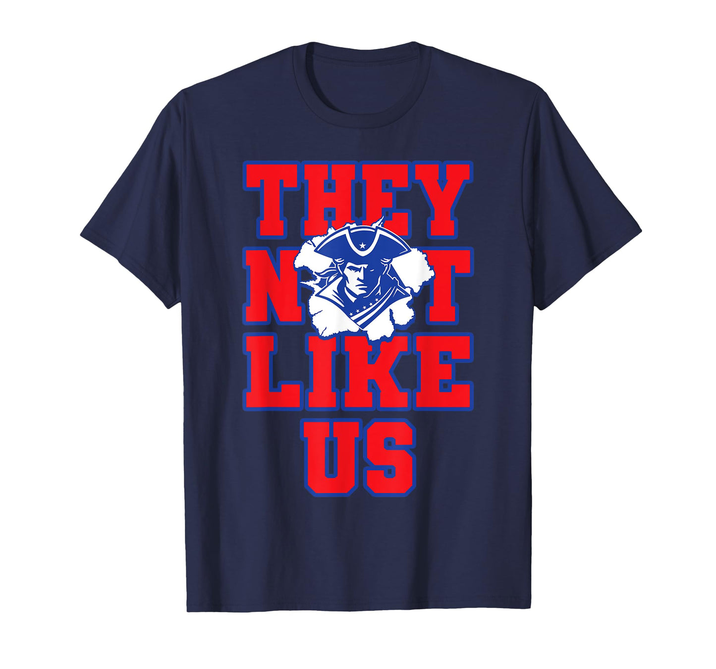 Not Like Patriots Back to School Spirit RWB T-Shirt
