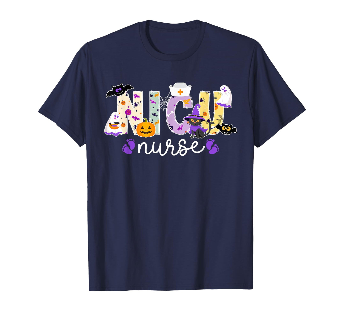 Spooky NICU Nurse Halloween Neonatal Intensive Care Unit T-Shirt