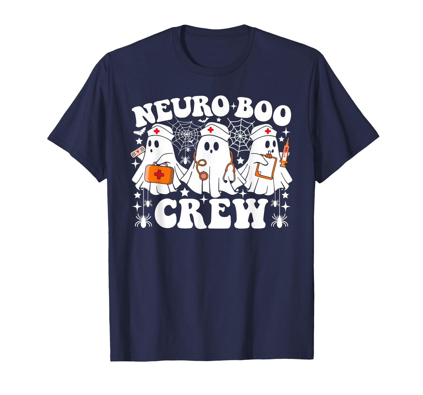 Neuro Boo Crew Nurse Funny Ghost Halloween T-Shirt