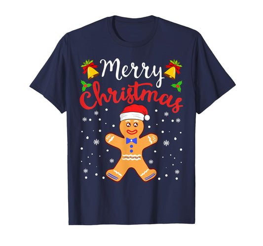Gingerbread Cookie House Santa Collection T-Shirt