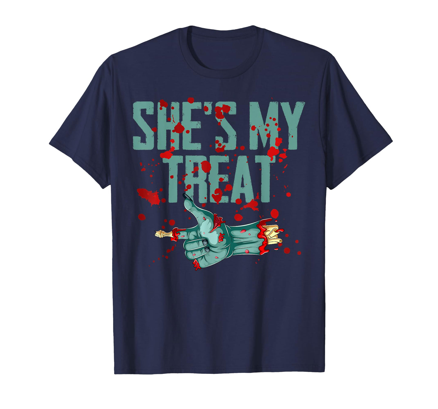 He's My Trick She's My Treat Halloween Zombie Matching T-Shirt