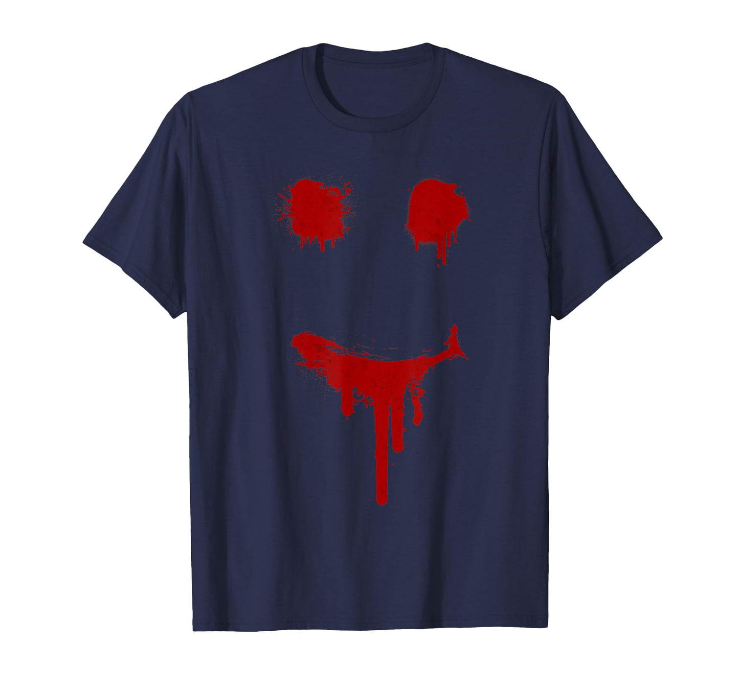 Bloody Halloween Costume I Blood Splatter Smile T-Shirt