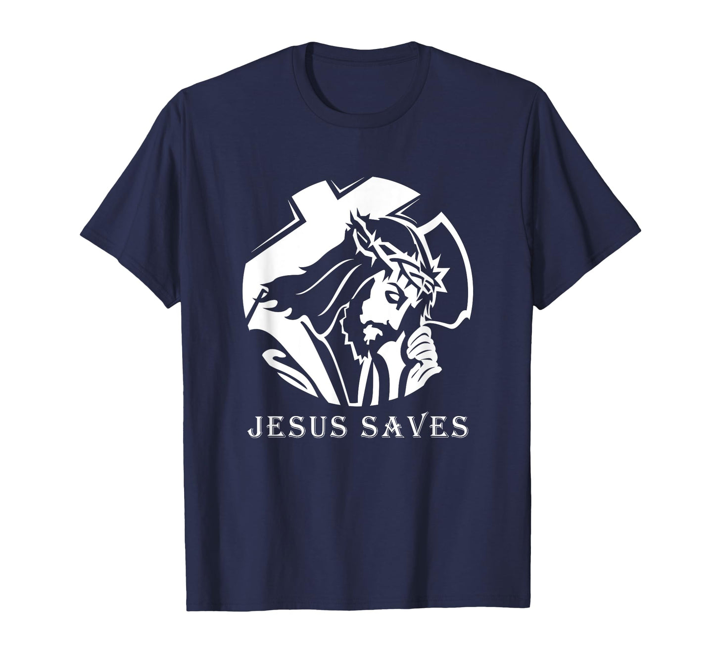 Jesus Saves T-Shirt Christian Vintage Cool Christ Church Tee