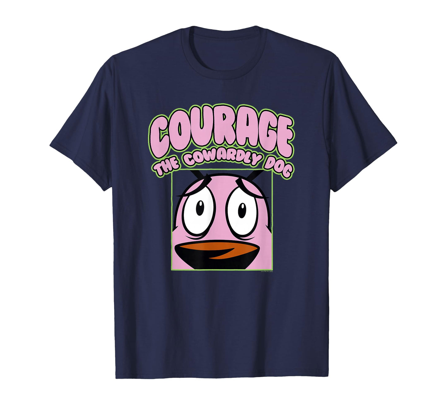 Courage the Cowardly Dog Close Up Courage Cartoon T-Shirt