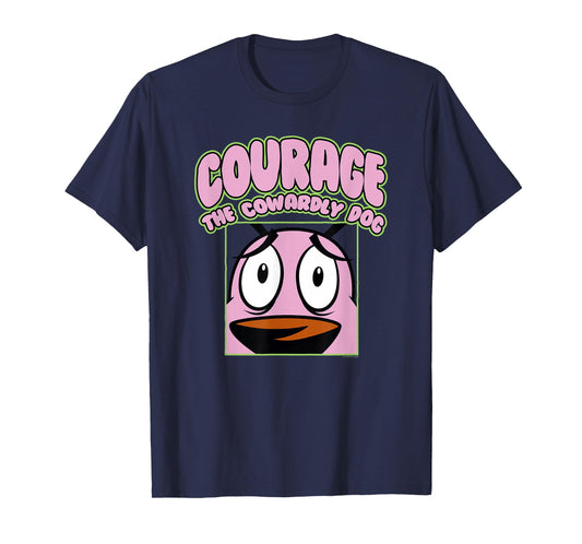 Courage the Cowardly Dog Close Up Courage Cartoon T-Shirt