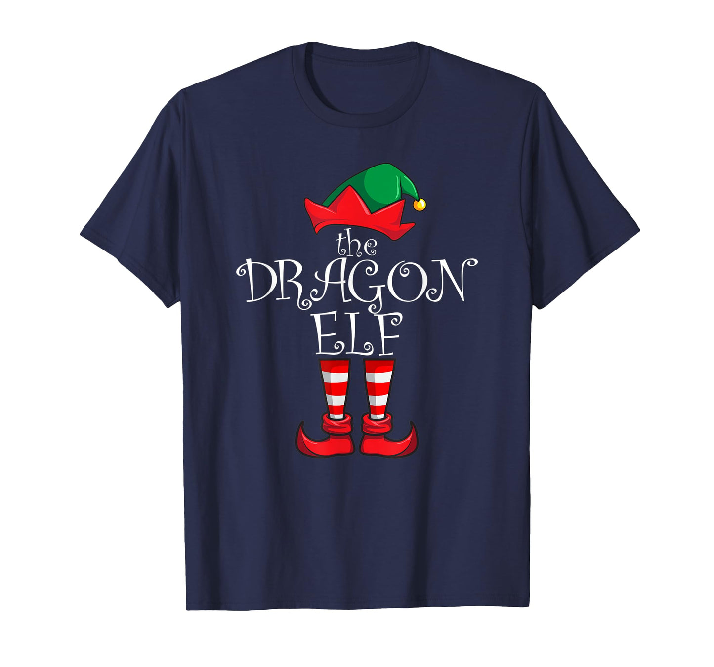 Dragon Elf Matching Family Christmas Party Pajama Dragon Elf T-Shirt