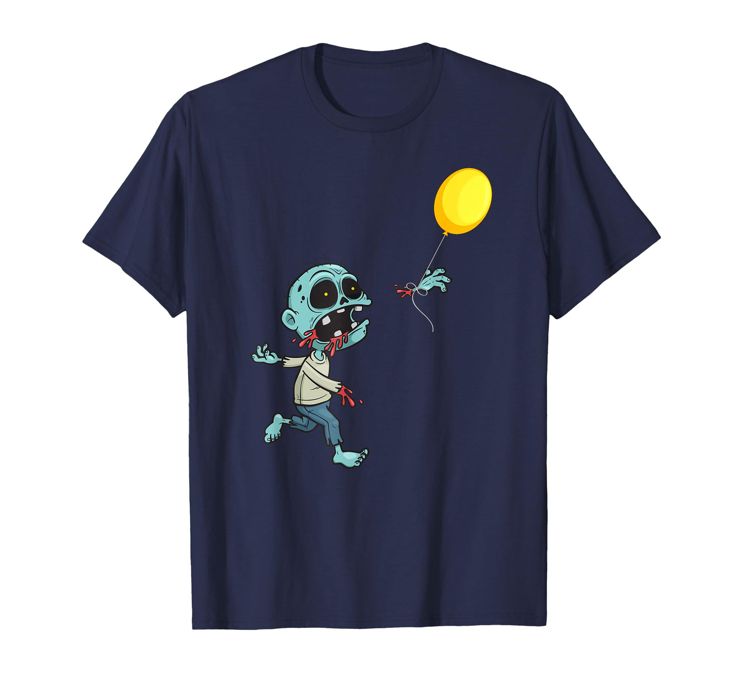 Zombie Birthday Balloon - Funny Cute Zombie Kids & Boys T-Shirt Small