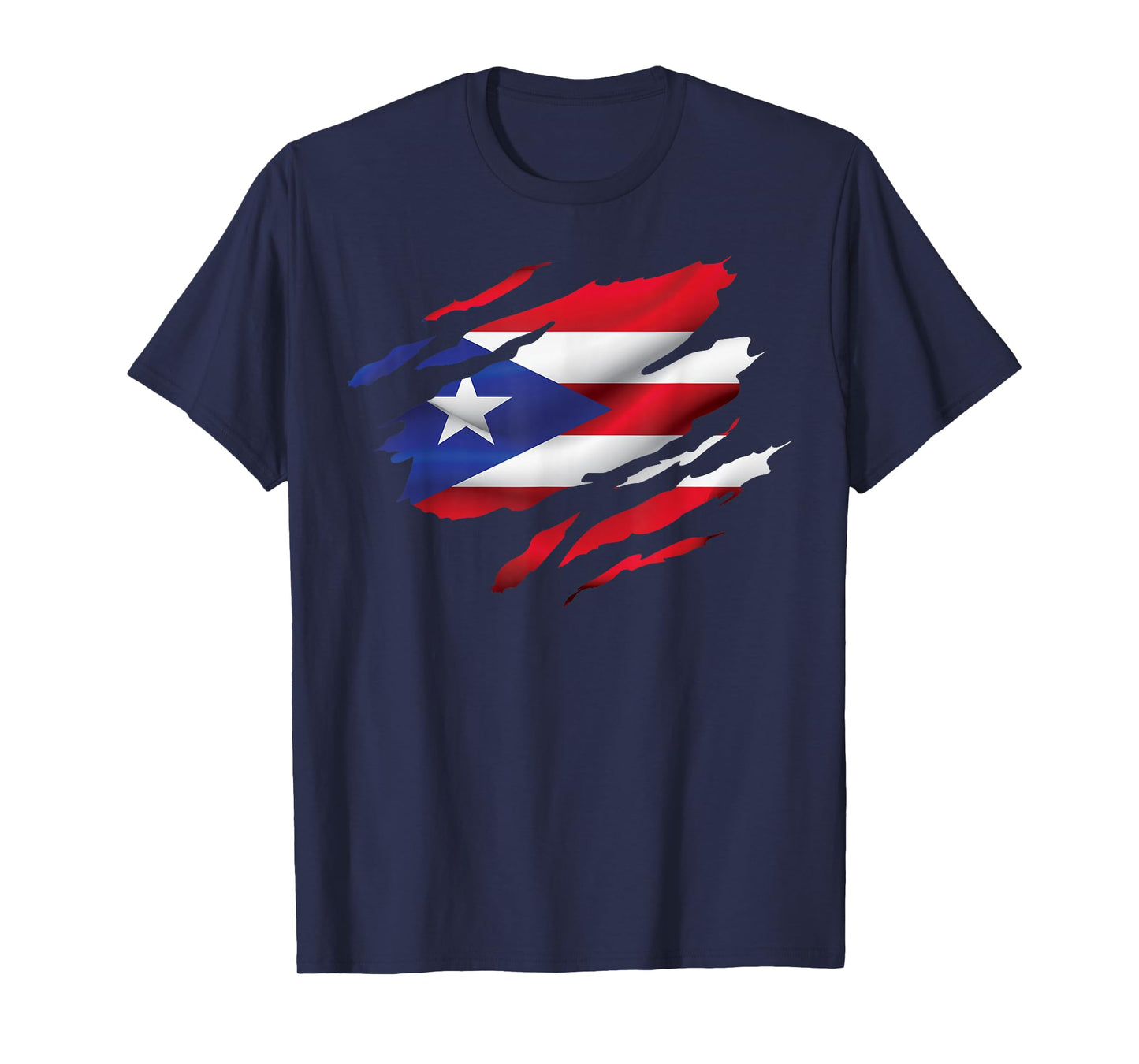 Puerto Rico Map Flag Patriotic Puerto Rican Taino PR Boricua T-Shirt