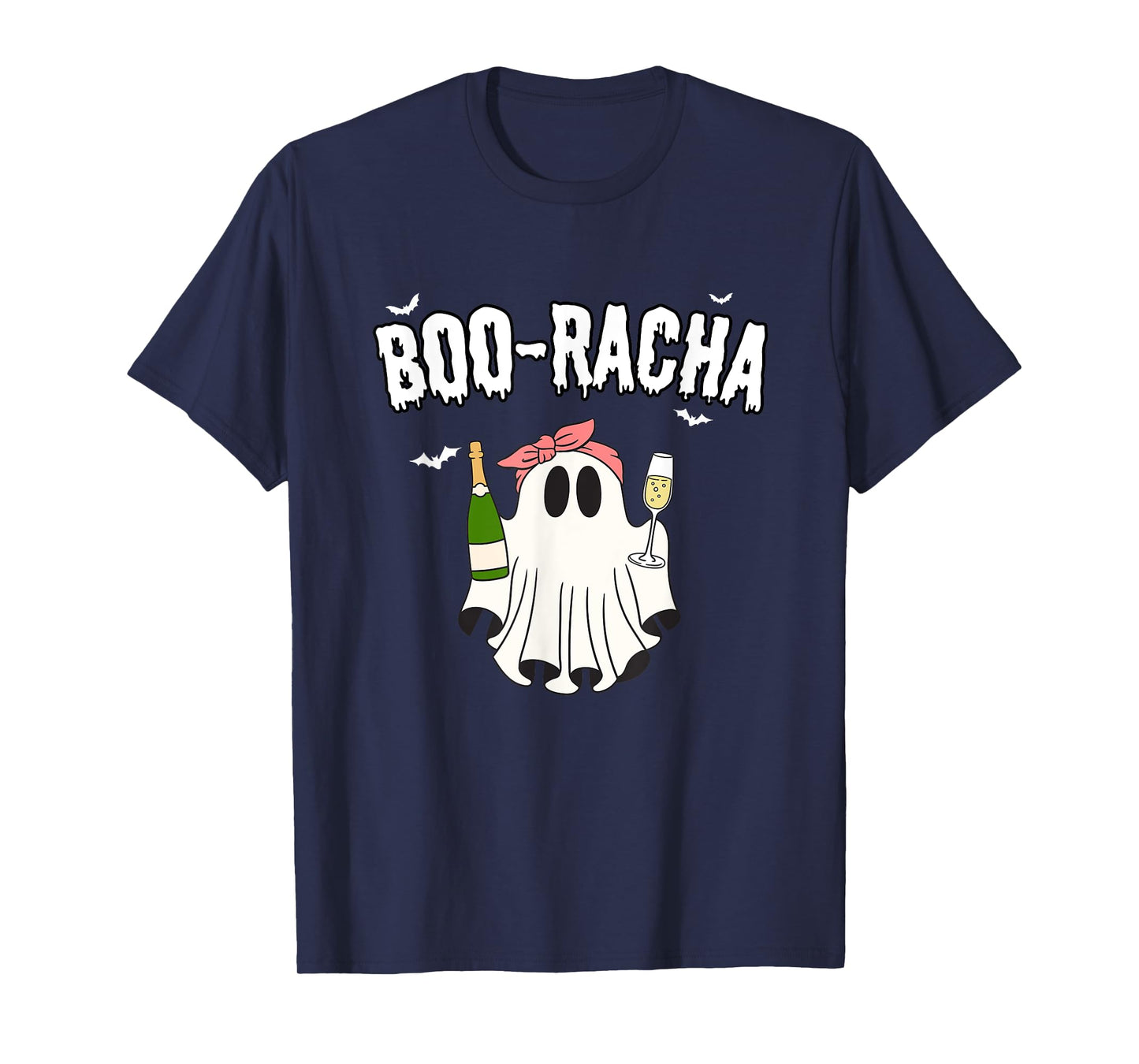 Boo-racha Funny Halloween Ghost - Champagne - Mimosa - T-Shirt