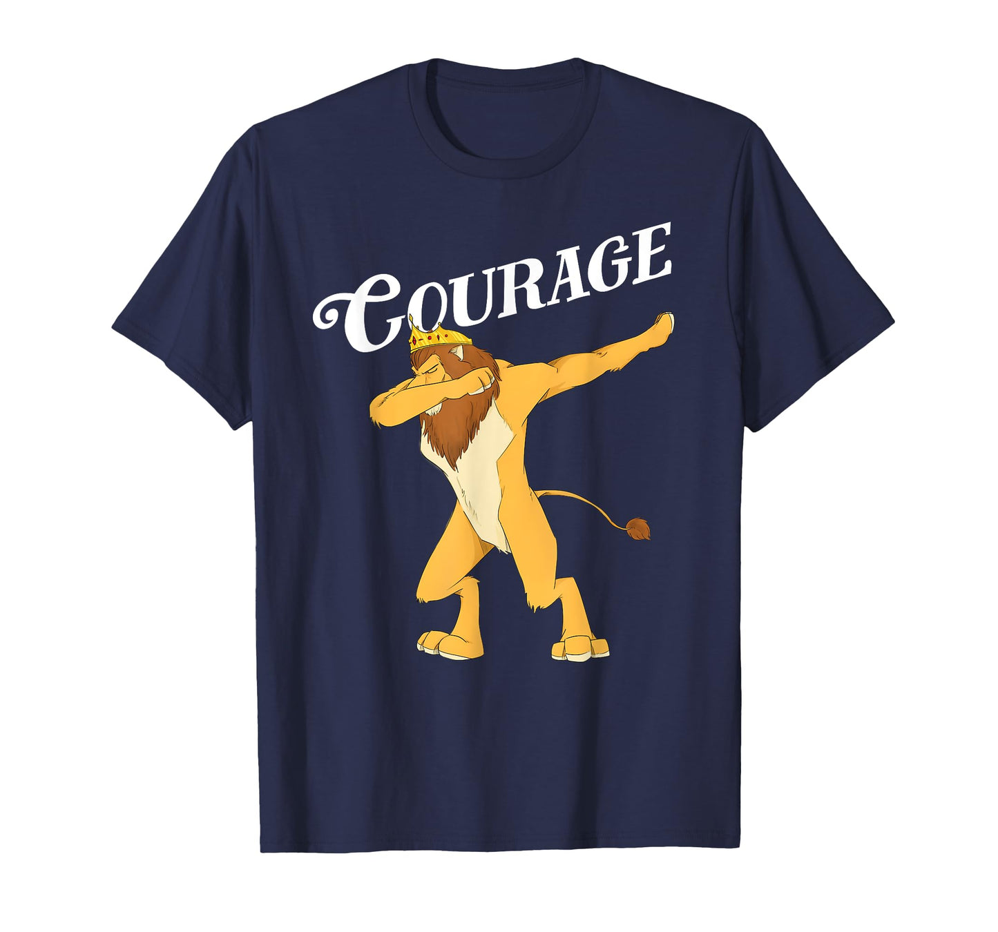 Fun Oz Cowardly Dabbing Lion Courage Shirt Art-Wizard Of Oz T-Shirt