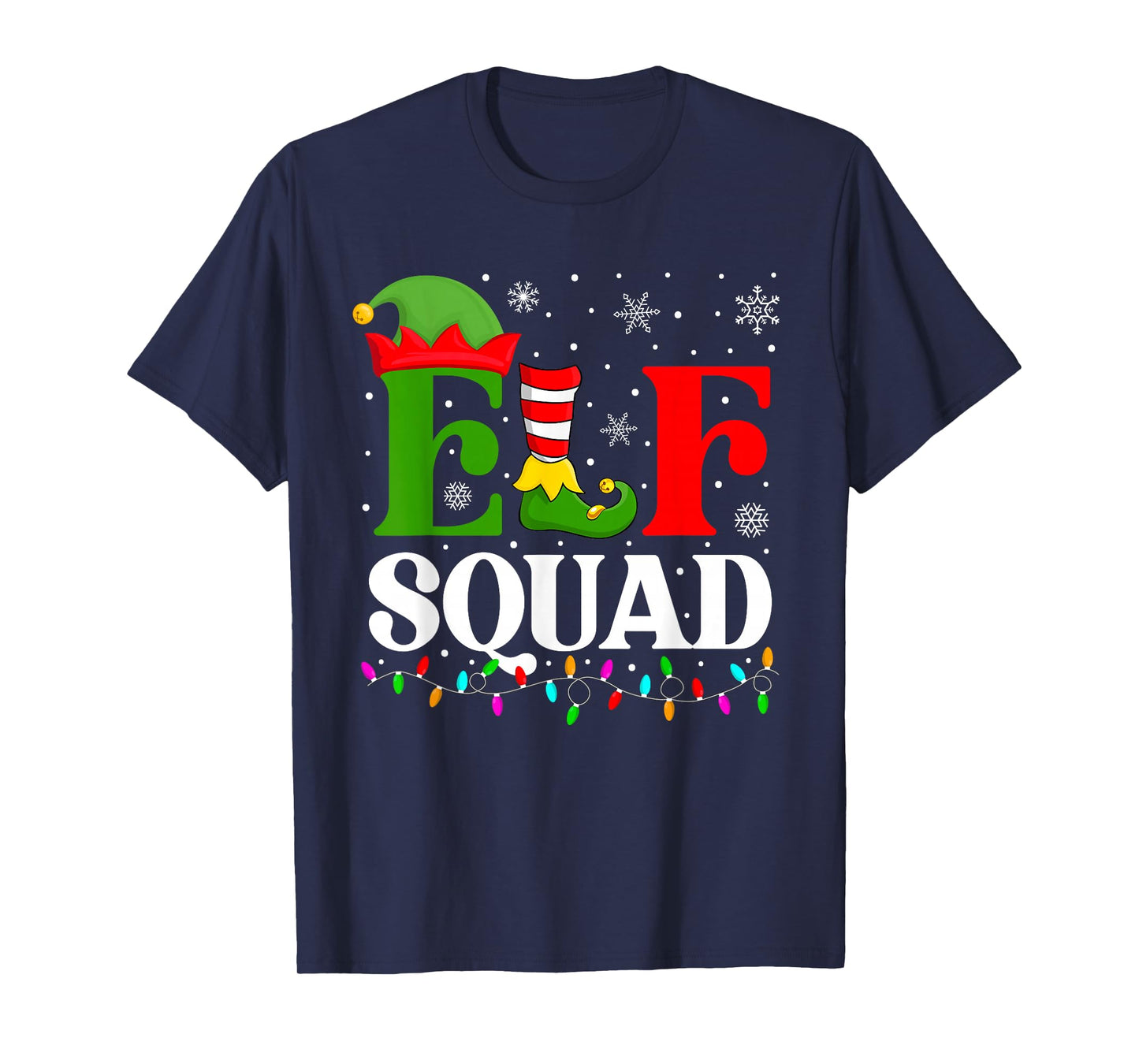 Christmas Elf Squad Shirts Xmas Matching Pajamas Men Women T-Shirt