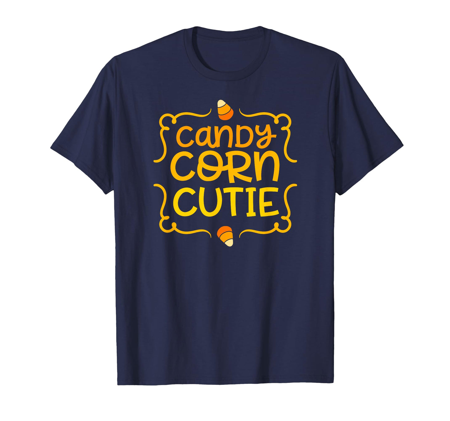 Halloween CANDY CORN CUTIE Toddler Girl Kids Mom Fall Season T-Shirt