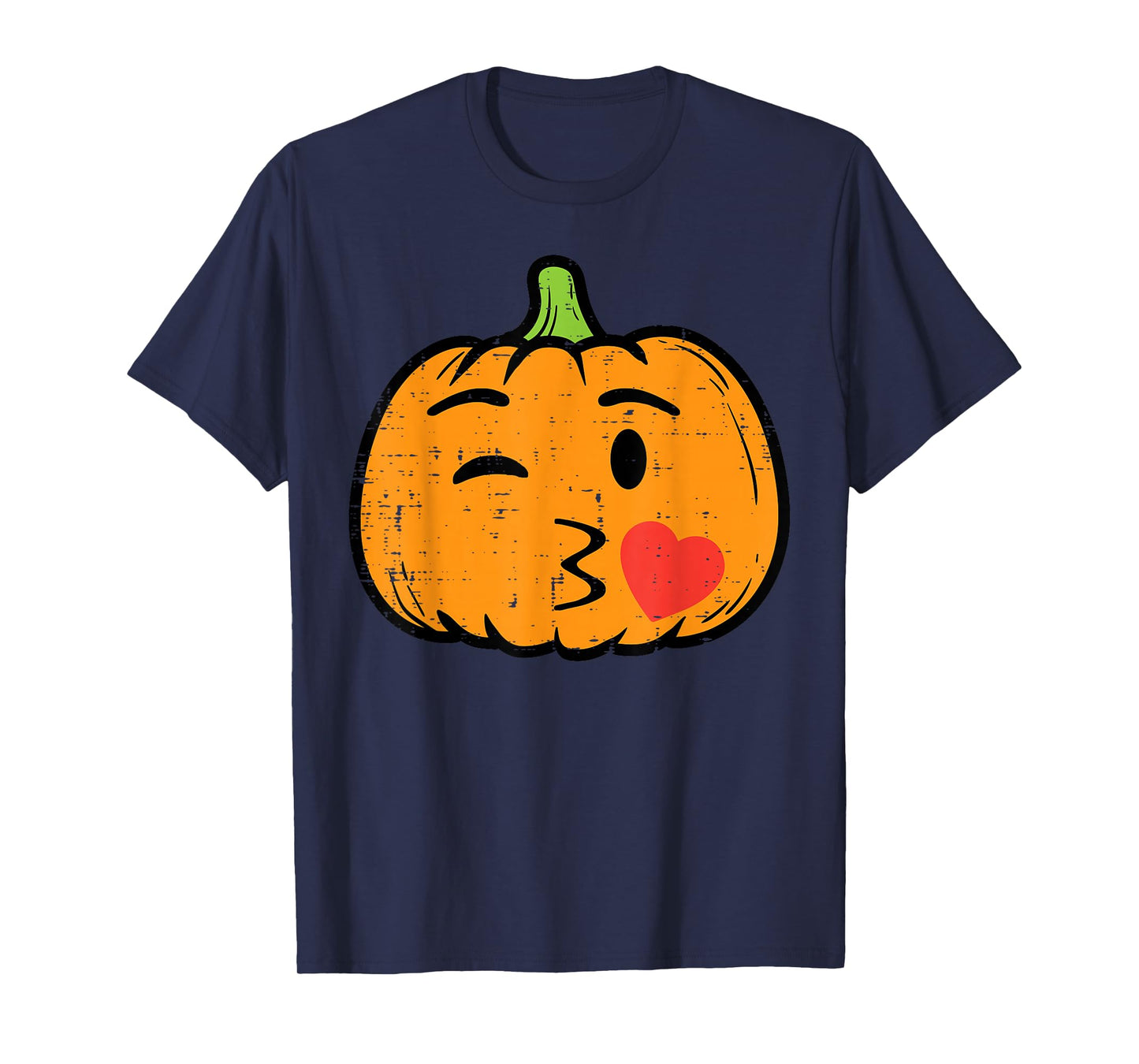 Halloween Pumpkin Face Kiss Cute Costume Girls Kid Women Men T-Shirt
