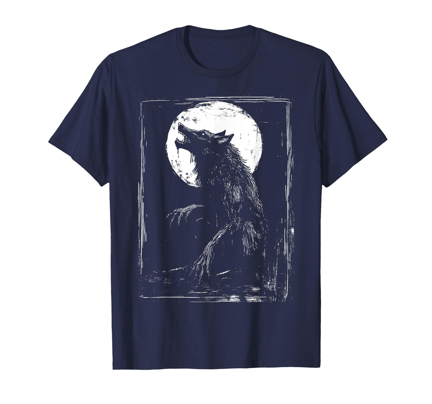Horror Werewolf Head Halloween Mythology Wolf Shifter Lycan T-Shirt